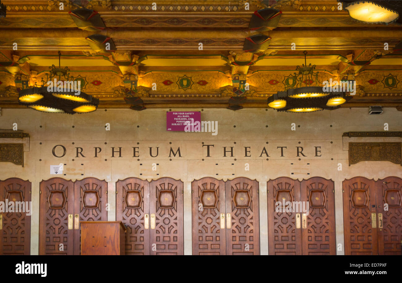 Orpheum Theatre in San Francisco CA Stockfoto