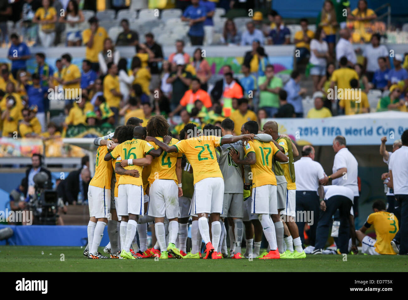 Im Estádio Mineirão statt 2014 FIFA World Cup - Runde der letzten 16, Brasilien (3) V (2) Chile Strafen nach sich ziehen, ein 1: 1-Unentschieden zu brechen in Belo Horizonte wo: Belo Horizonte, Brasilien bei: 28. Juni 2014 Stockfoto