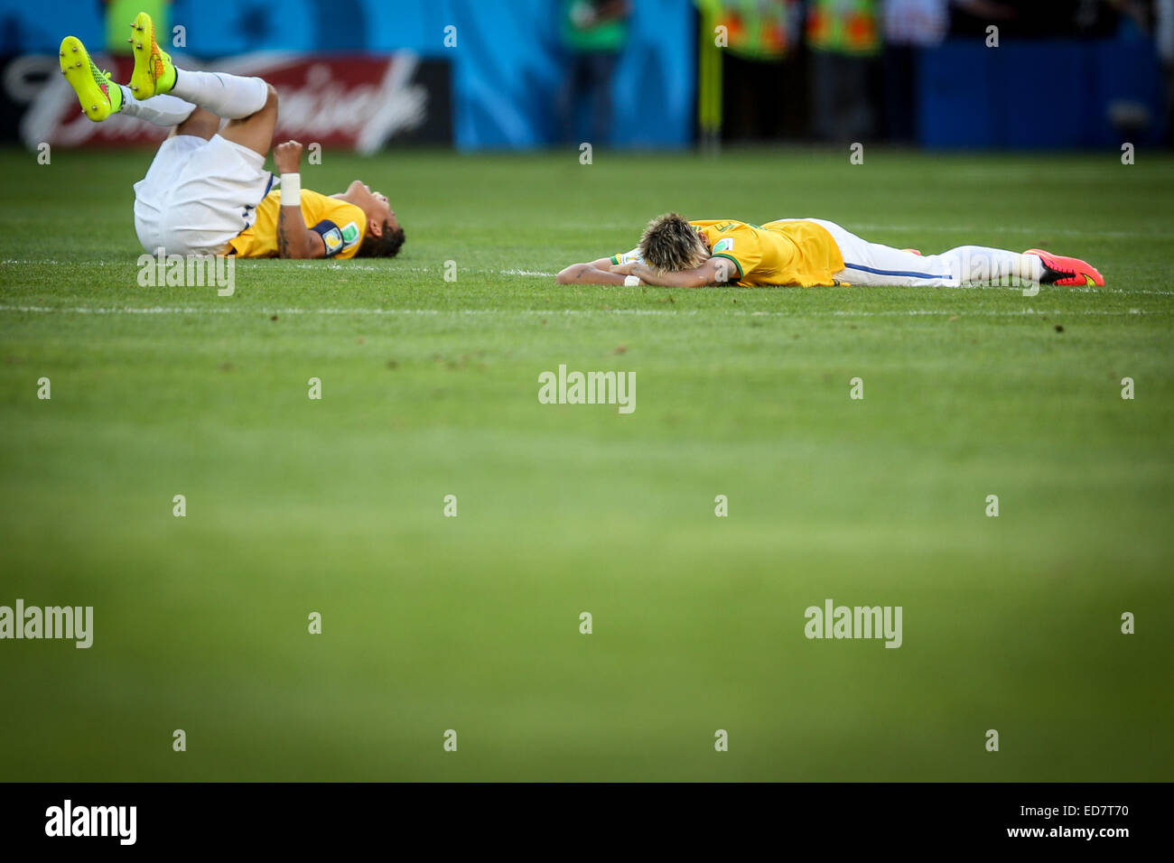 Im Estádio Mineirão statt 2014 FIFA World Cup - Runde der letzten 16, Brasilien (3) V (2) Chile Strafen nach sich ziehen, ein 1: 1-Unentschieden zu brechen in Belo Horizonte wo: Belo Horizonte, Brasilien bei: 28. Juni 2014 Stockfoto