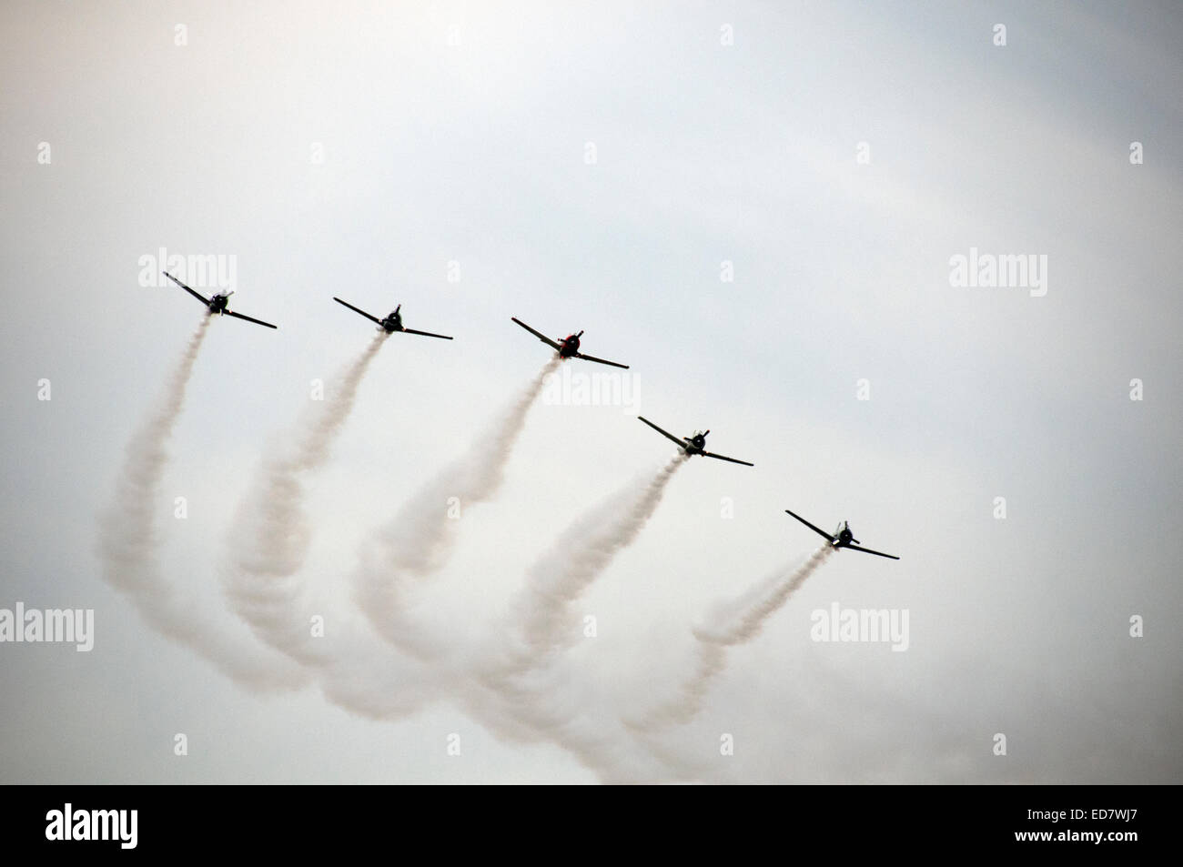 Aerial Kunstflug auf Rochester NY Air Show. Stockfoto