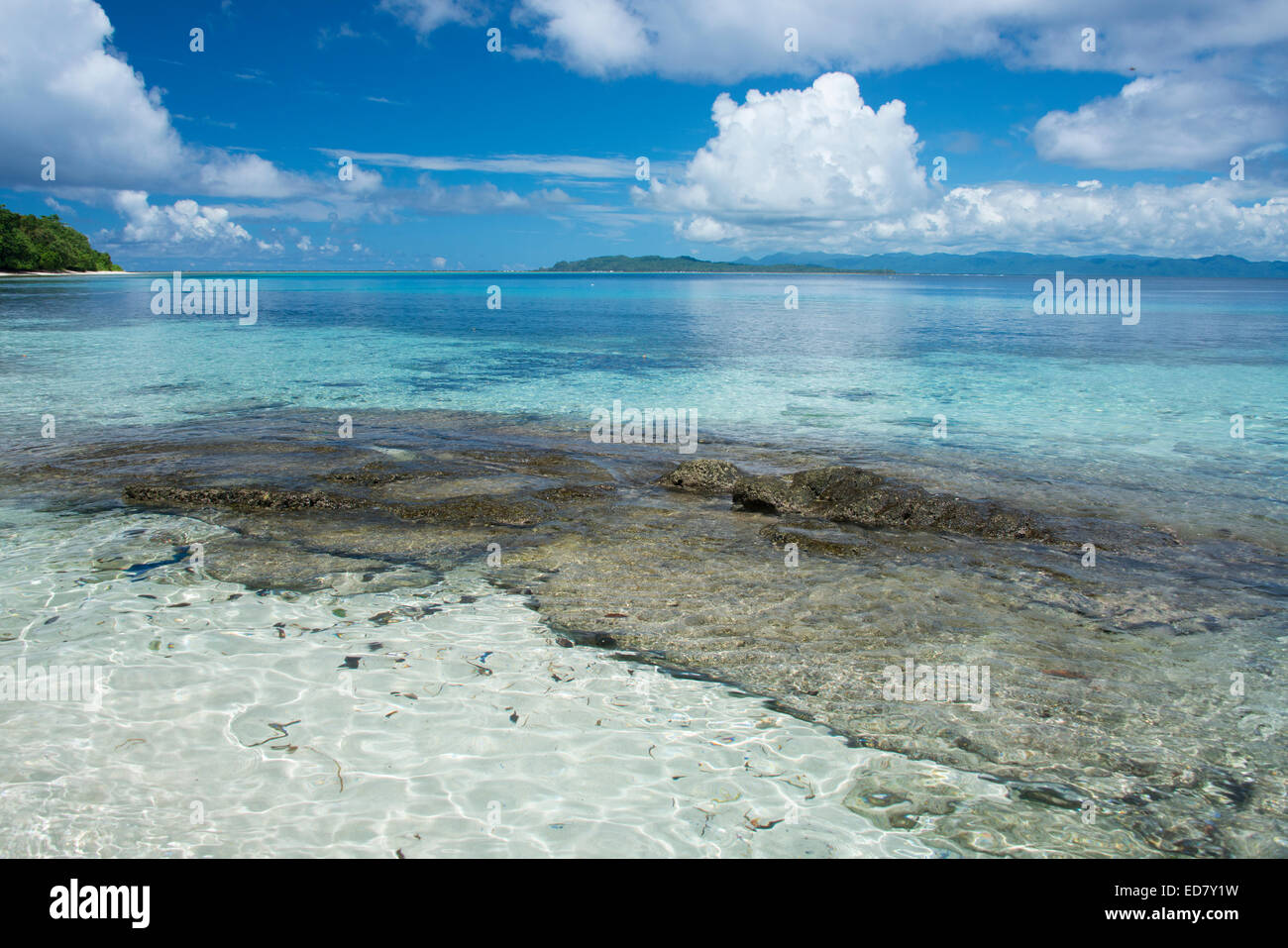 Melanesien, Provinz Makira-Ulawa, Salomon-Inseln, Insel Owaraha oder Owa Raha (früher bekannt als Santa Ana). Stockfoto