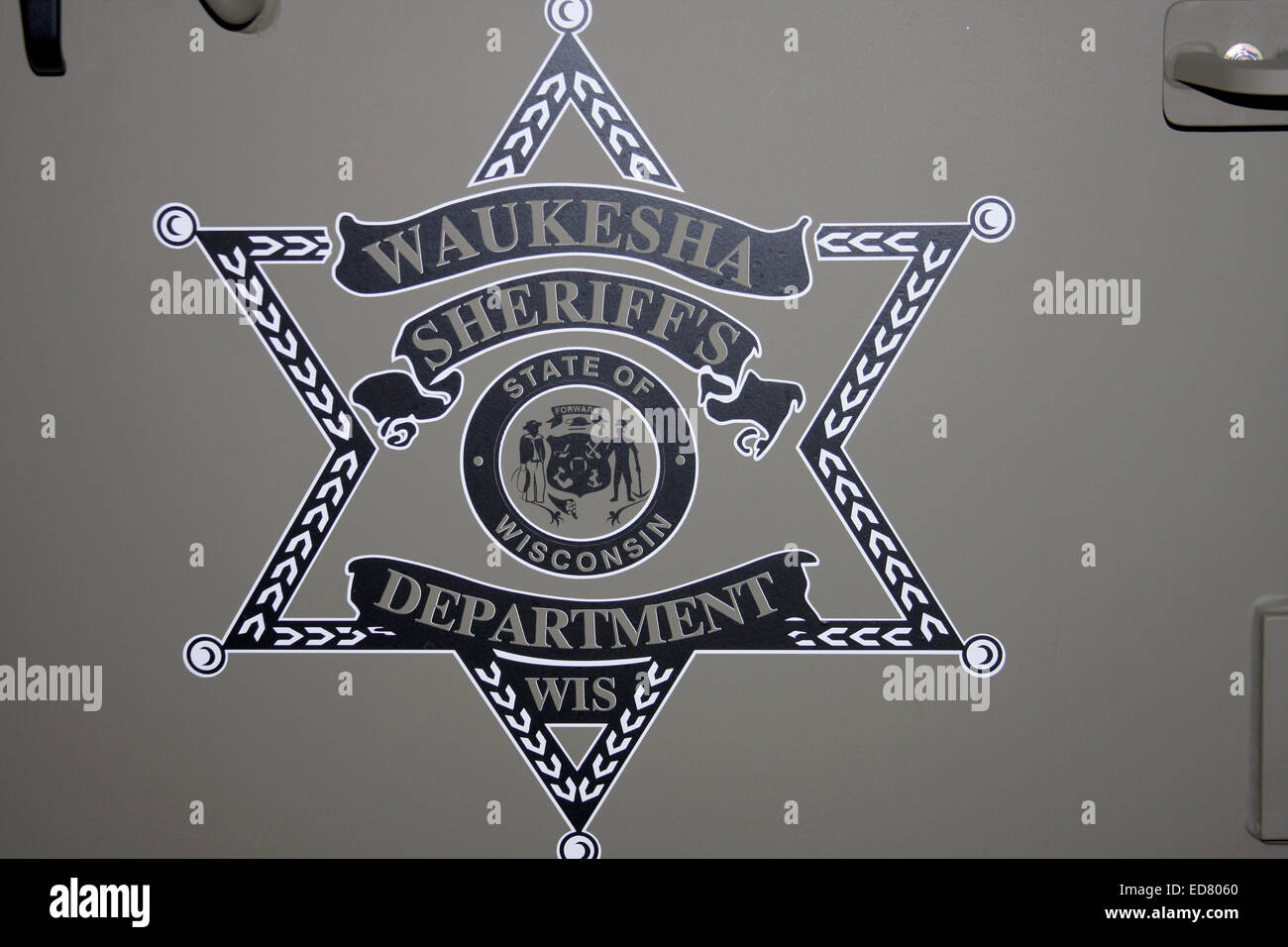 Waukesha County Sheriff Special Operations Unit Fahrzeug logo Stockfoto