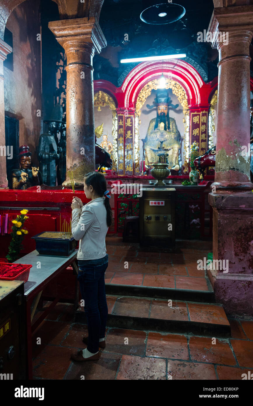 Verehren Jade Kaiser-Pagode in Ho-Chi-Minh-Stadt Stockfoto