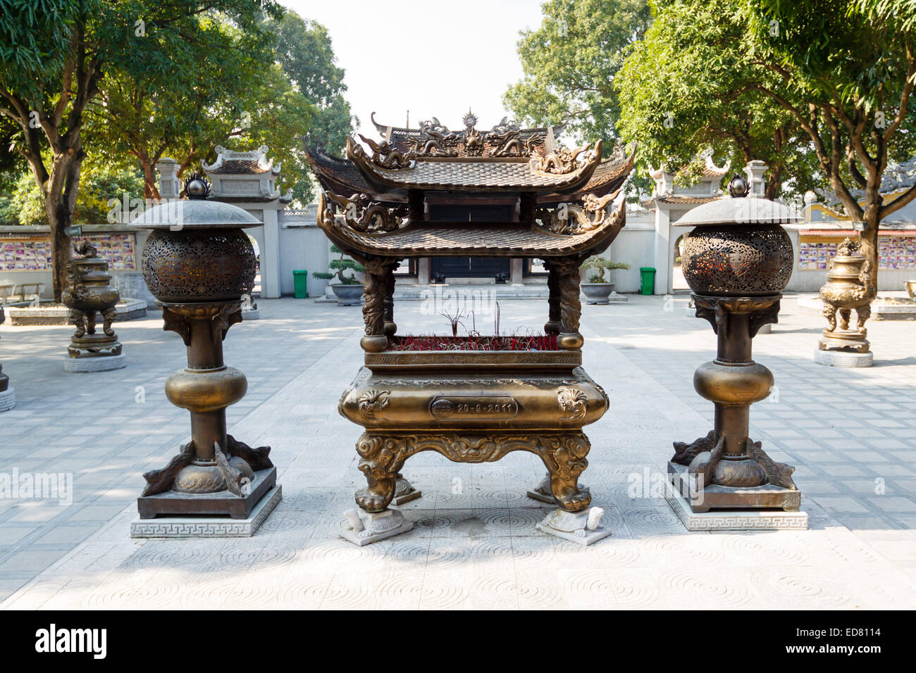 Vietnam-Tempel in Hanoi, Vietnam Stockfoto