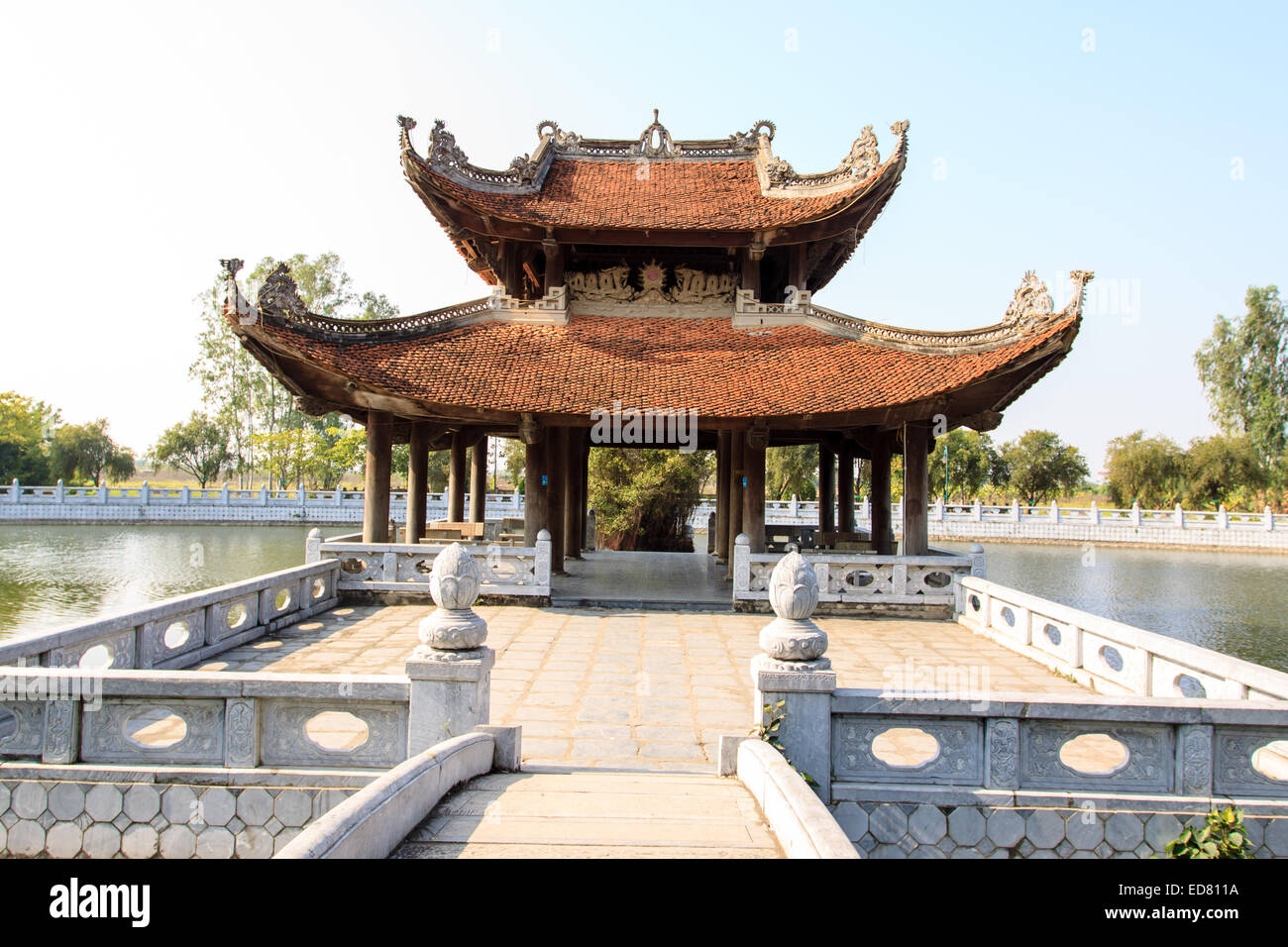 Vietnam-Tempel in Hanoi, Vietnam Stockfoto