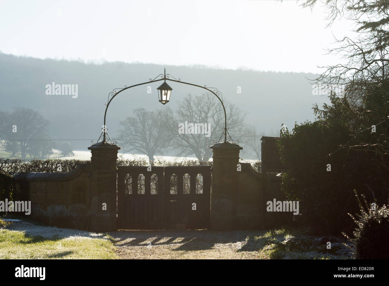 Blick vom St.-Georgs Kirchhof, Didbrook, Gloucestershire, England, UK Stockfoto