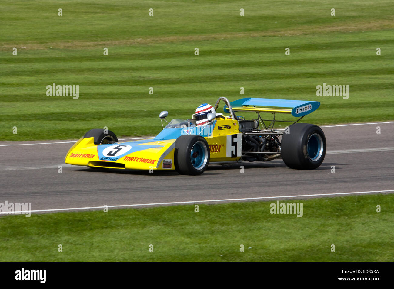 John Surtees Matchbox 5 Rennwagen Stockfoto