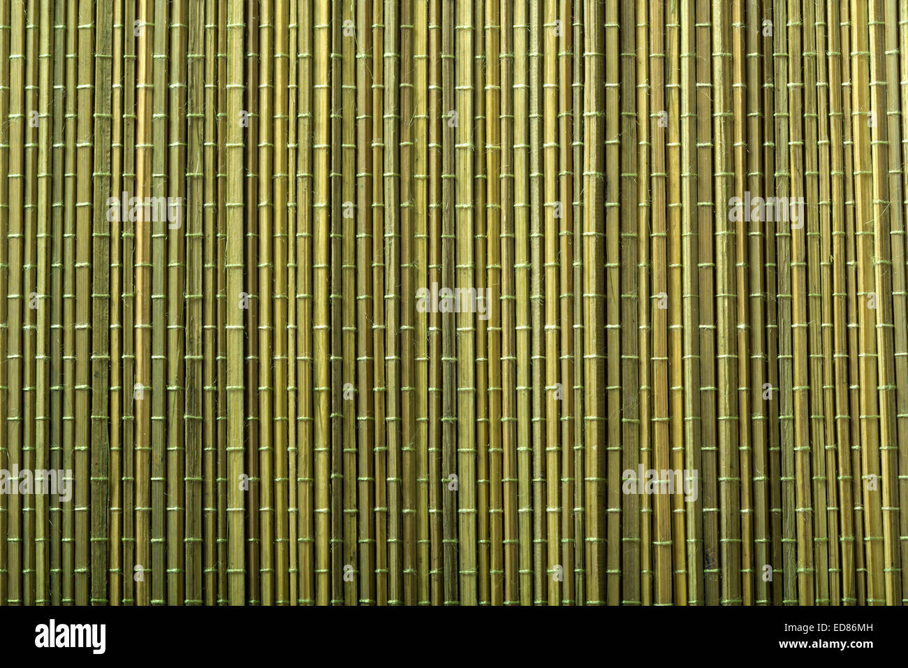 Grüner Bambus-Matte für Sushi Kochen und Küche Tisch dekorieren Stockfoto