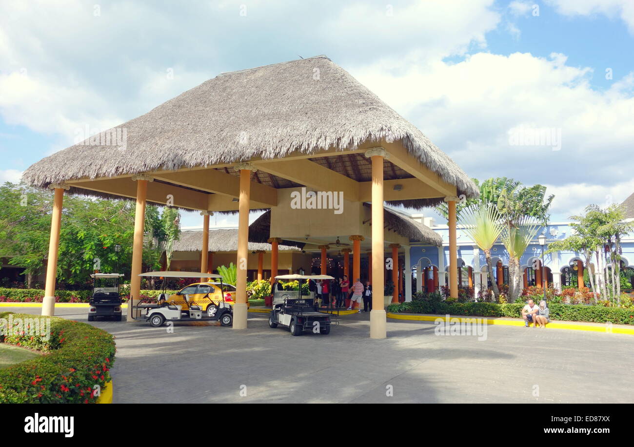 Eingang der kubanischen Resort in Varadero, Kuba Stockfoto