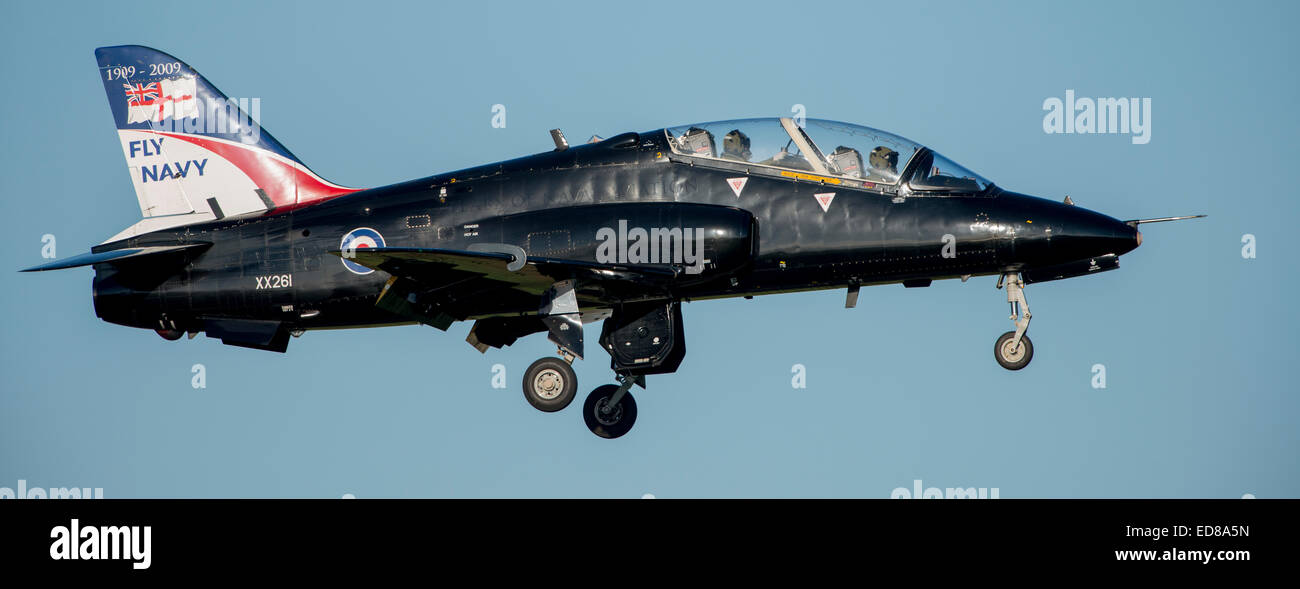 736 Squadron Royal Navy Hawk T1 Jet Stockfoto