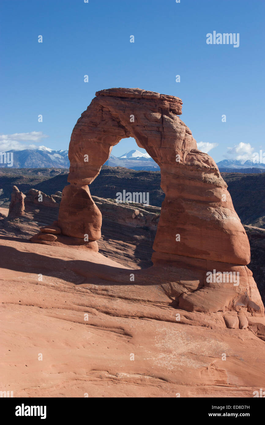 USA, Utah, Arches-Nationalpark, Delicate Arch Stockfoto