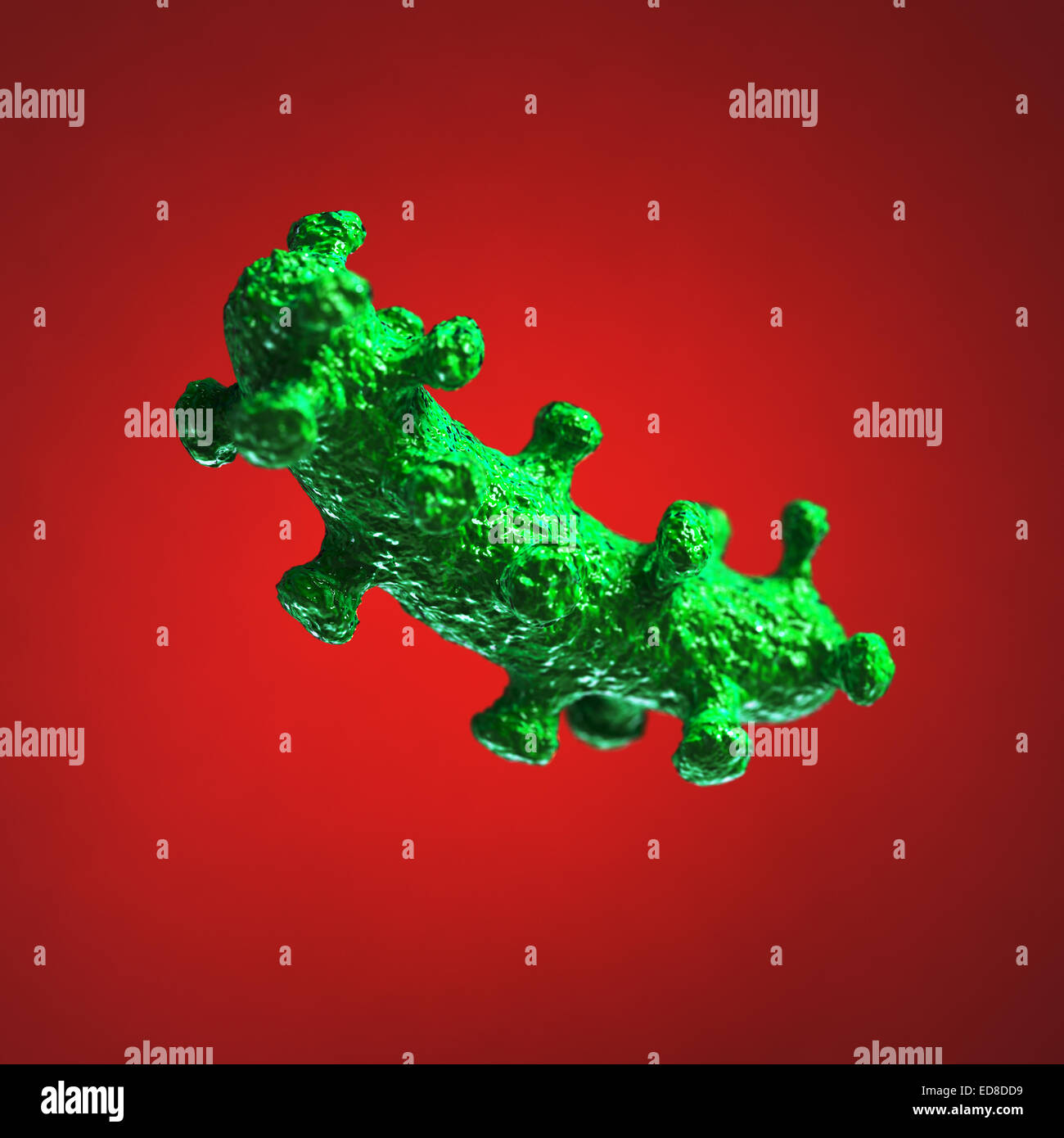 3D Render von Bakterien Virus 3d Konzept Zellenhintergrund Stockfoto