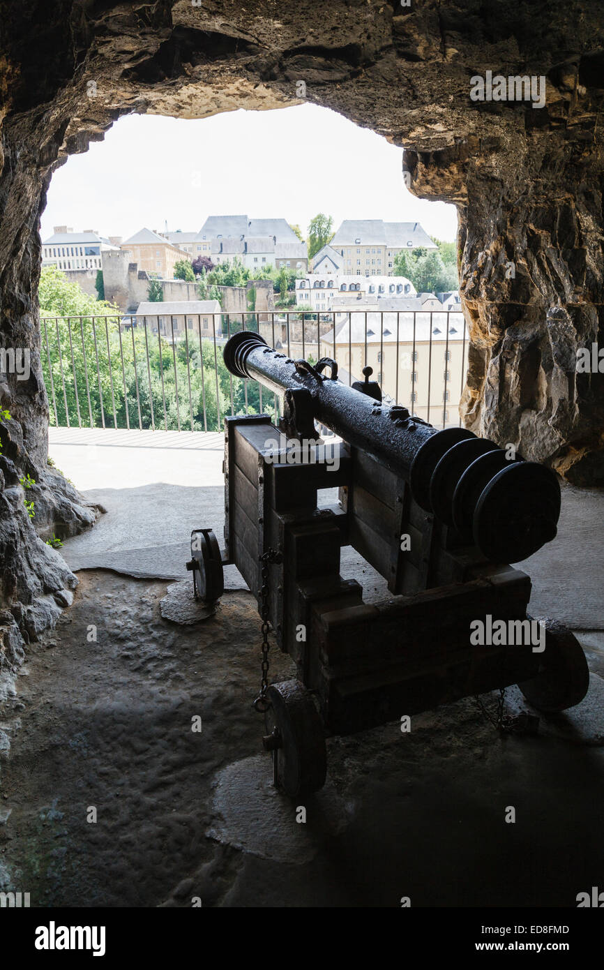 Bock-Kasematten, Luxemburg-Stadt Stockfoto