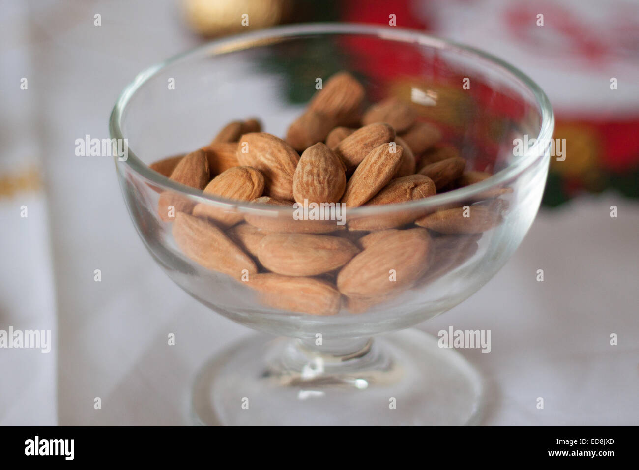 Portugiesische Weihnachten Desserts - Mandeln Stockfoto