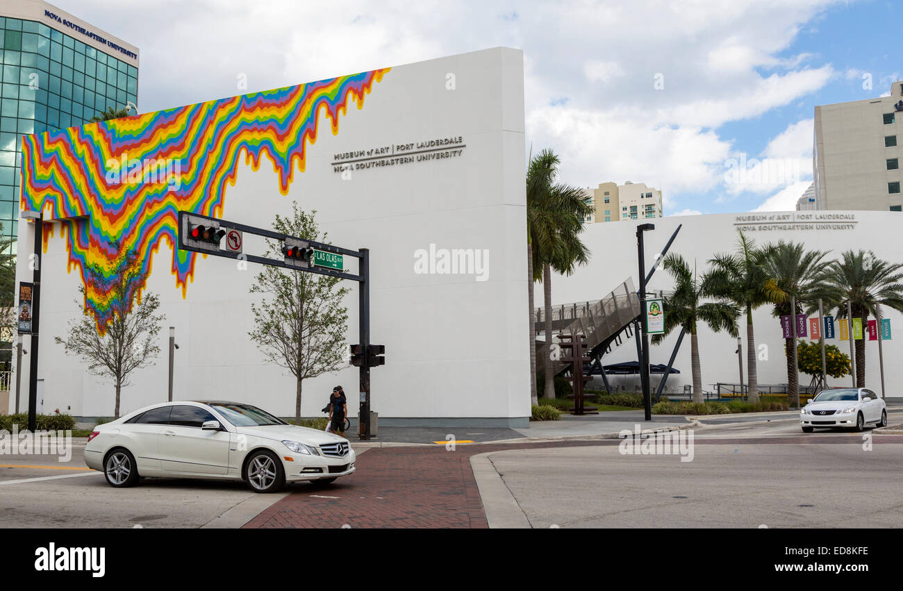 Ft. Lauderdale, Florida.  Kunstmuseum, NOVA Southeastern University. Stockfoto