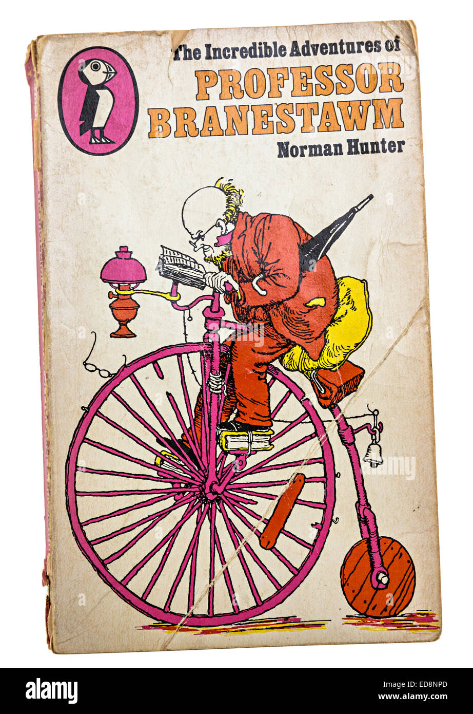 Buch-Cover für die unglaublichen Abenteuer von Professor Branestawm von Norman Hunter, Puffin Ausgabe von 1967 Stockfoto
