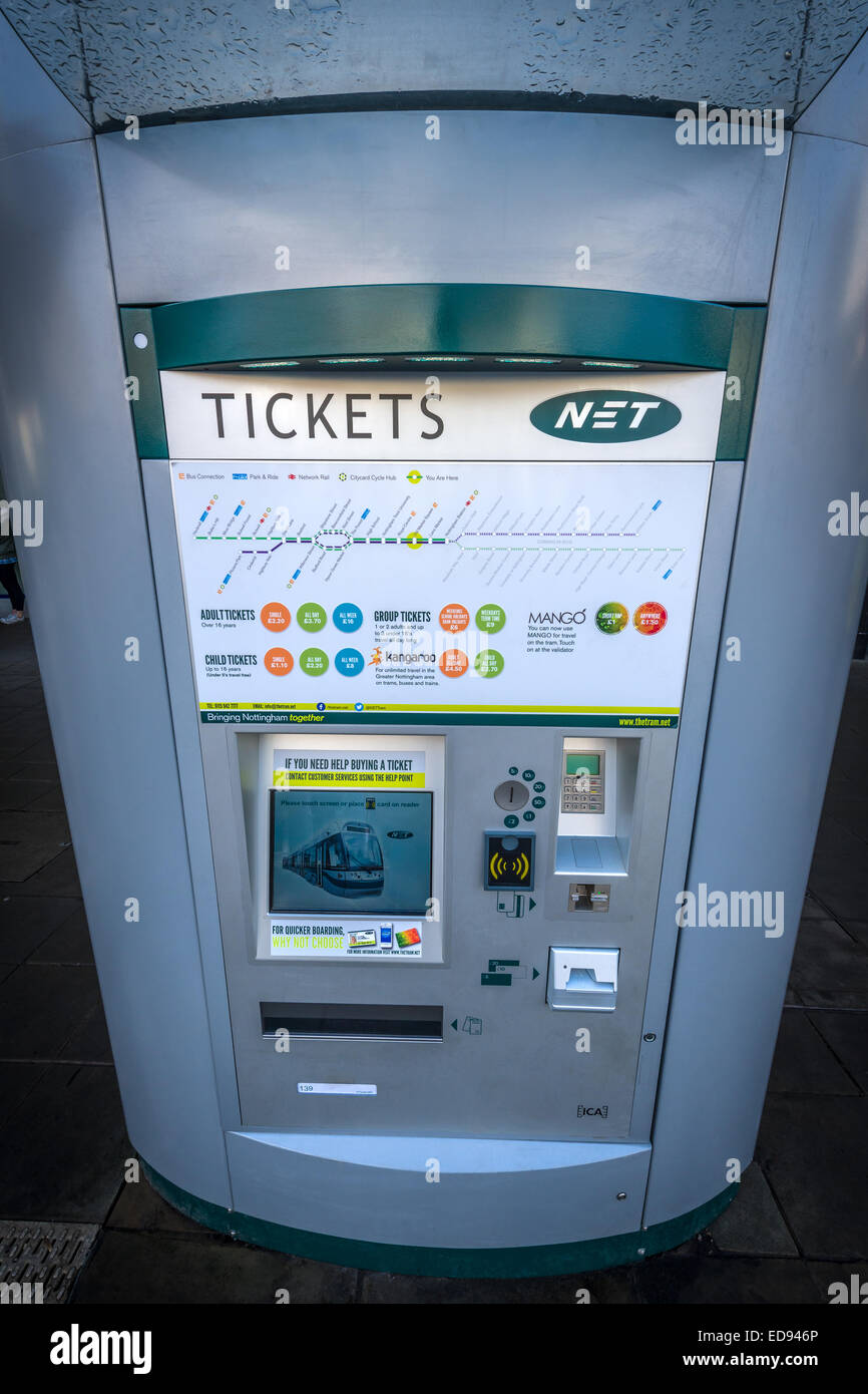 NET Ausstellung Fahrkartenautomat Stockfoto