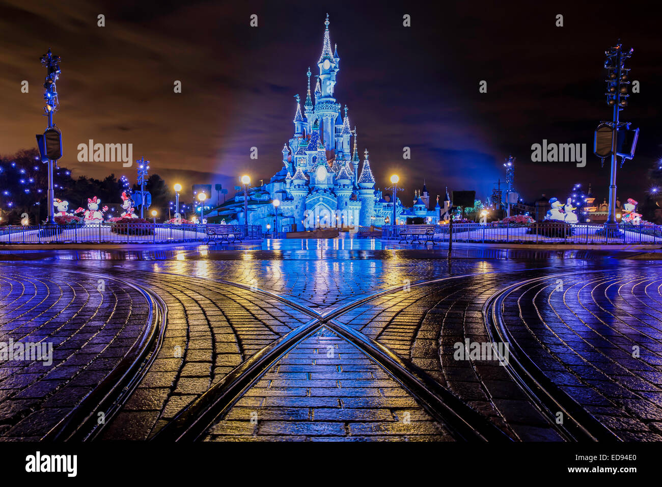 Sleeping Beauty Castle Stockfoto