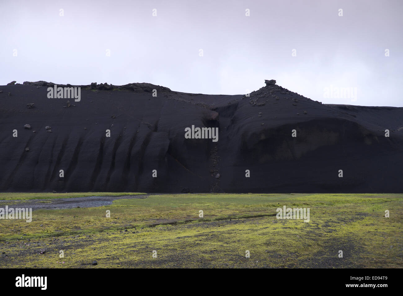 Fjallabaksleið Nyrðri Lebensraum, Landmannaaugar Bereich, Island Hochland im Sommer. Stockfoto