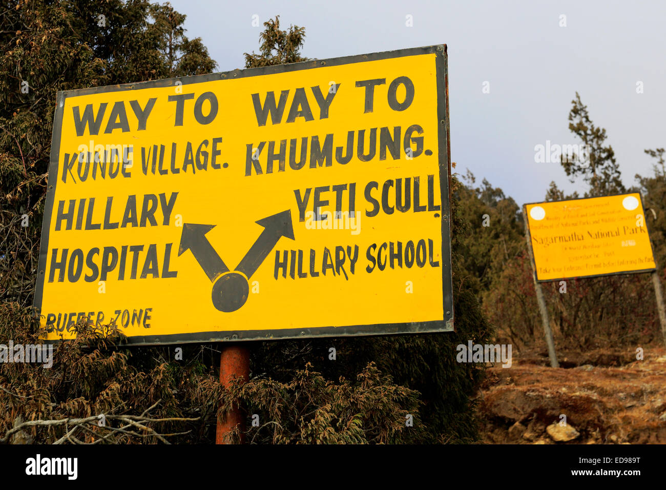 Abonnieren Sie Kunde Village und Khumjung Village am Everest base camp Trek, Solukhumbu Bezirk, Khumbu-Region Ost-Nepal-Asien Stockfoto