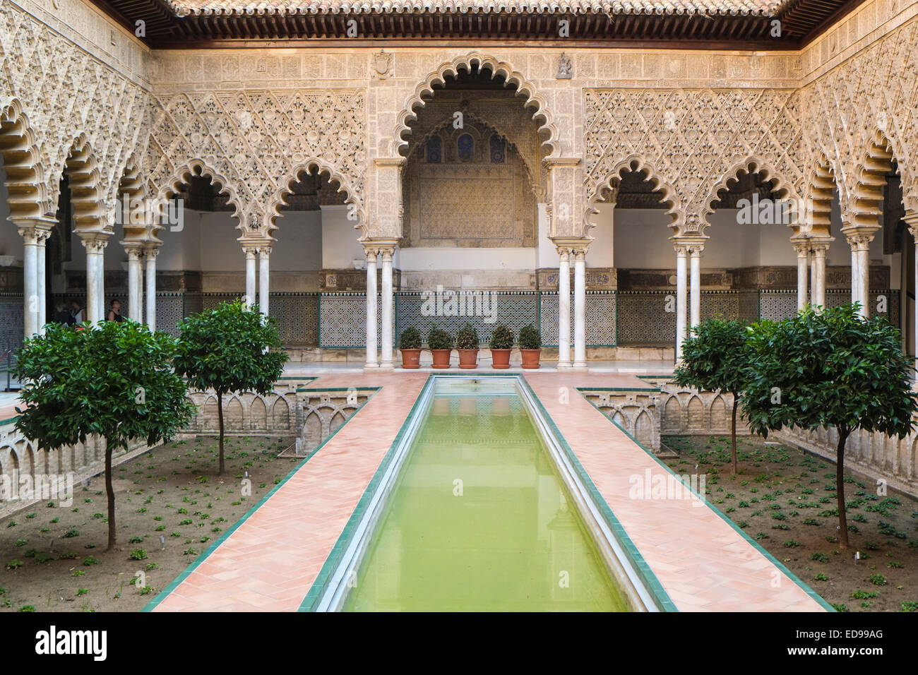 Sevilla Spanien: The Alcazar ist ein Beispiel für Spaniens maurischer ...