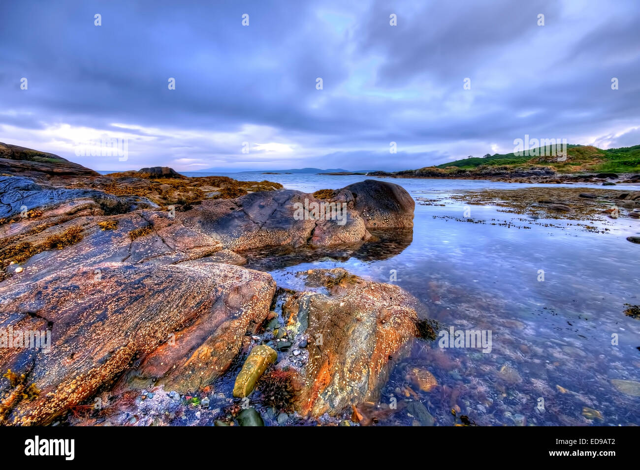 Die Kintyre Küste an der Westküste von Schottland Stockfoto