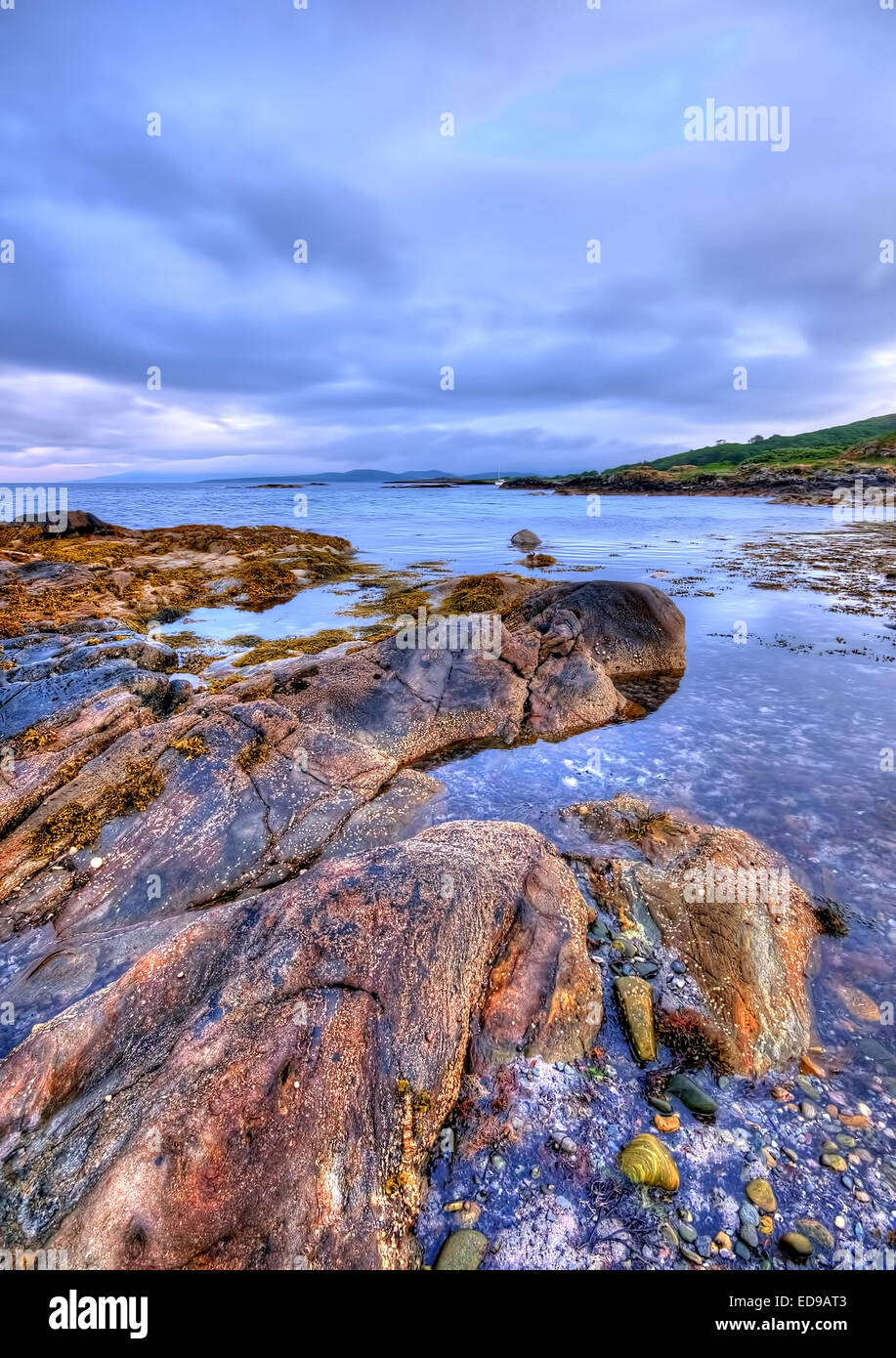 Die Kintyre Küste an der Westküste von Schottland Stockfoto