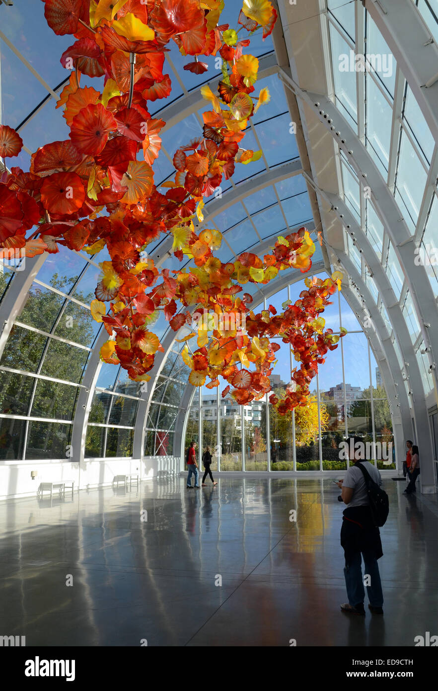 Chihuly Garten und Glasausstellung, Seattle, USA Stockfoto