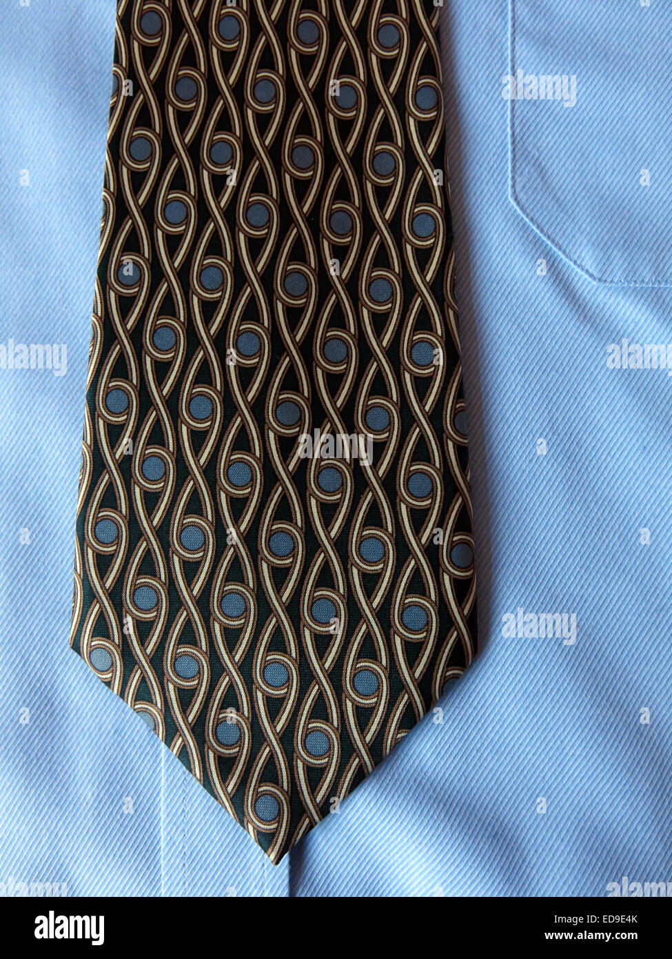 Interessante Oldtimer Isrida Krawatte, männliche Antik in Seide Stockfoto