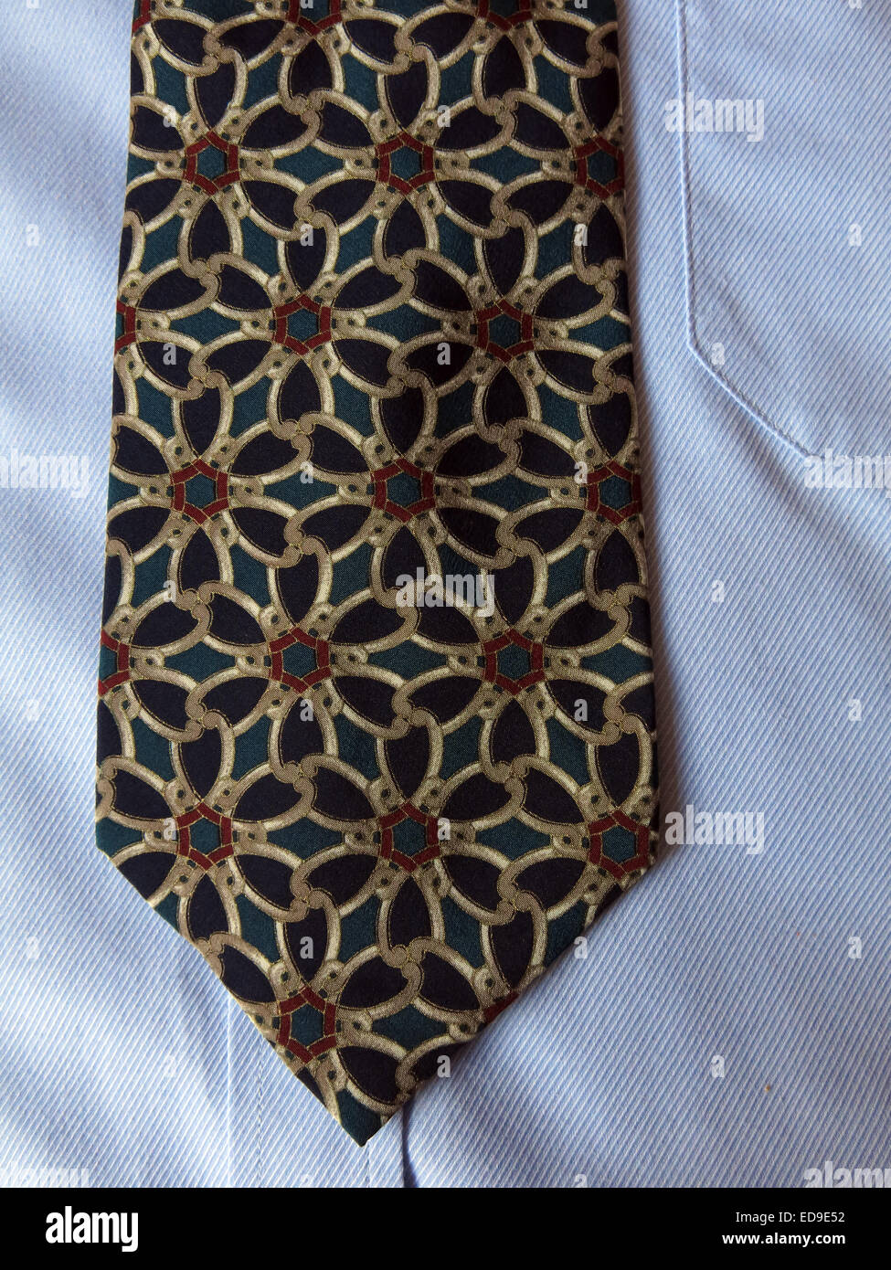 Interessante Vintage Tie Rack Charleston binden, männliche Antik in Seide Stockfoto