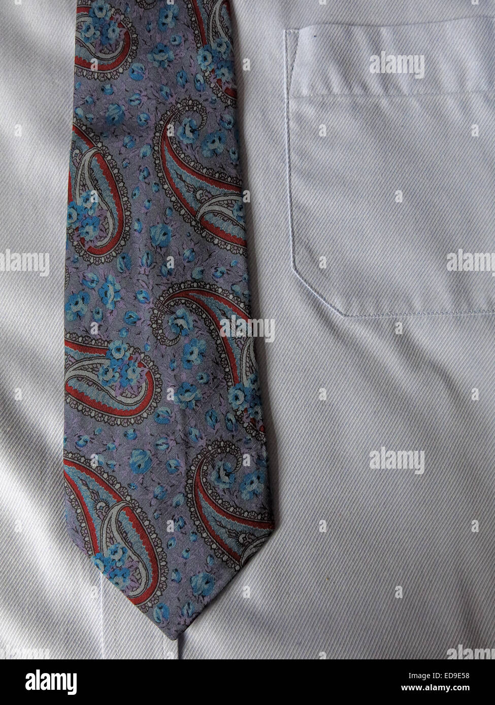Interessante Oldtimer Austin Reed 1970er Jahre Krawatte, männliche Antik in Seide Stockfoto