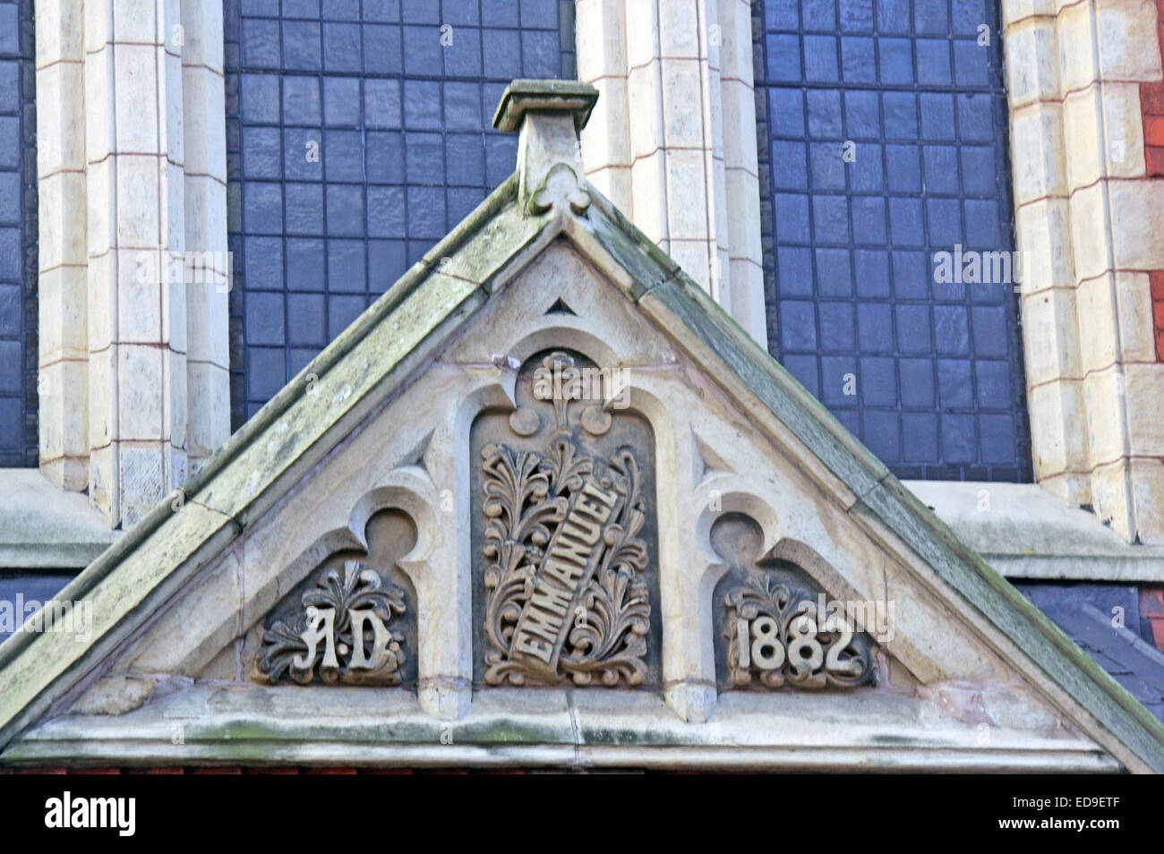 Emmanuel Church Hall , AD 1882, Bold St, Warrington, Cheshire, England, Großbritannien, jetzt Emmanuel Church Apartments Stockfoto