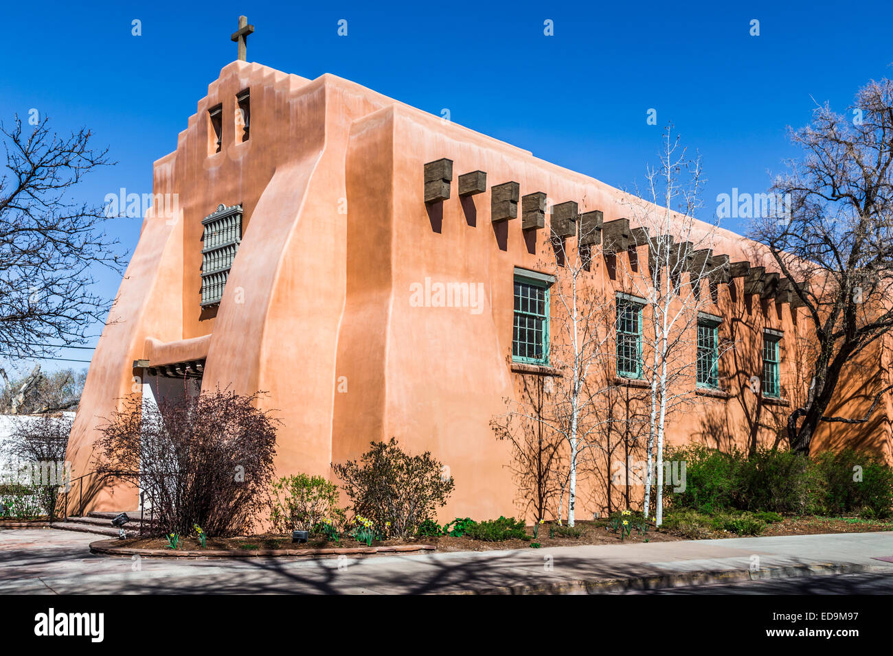 First Presbyterian Church, Santa Fe, New Mexico Stockfoto