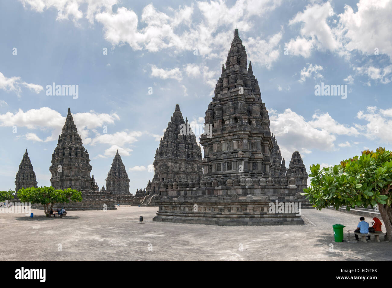 Prambanan, ein 9. Jahrhundert Hindu-Tempel in der Nähe von Yogyakarta in Zentraljava, Indonesien. Stockfoto