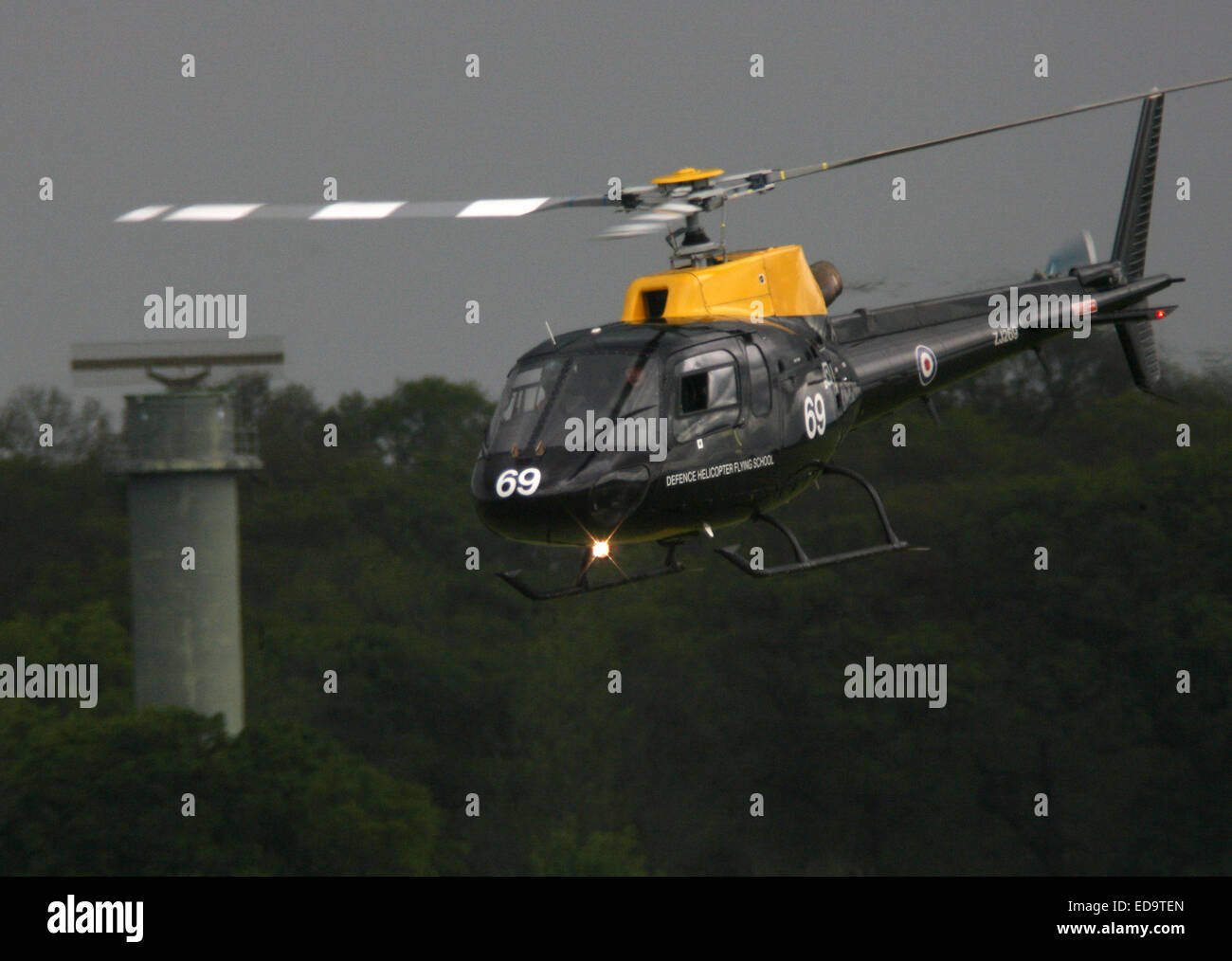 Ein Eichhörnchen Ht1 Hubschrauber ähnlich Hubschrauber von Prinz Harry und Prinz William im Pilotenausbildung eingesetzt. Stockfoto