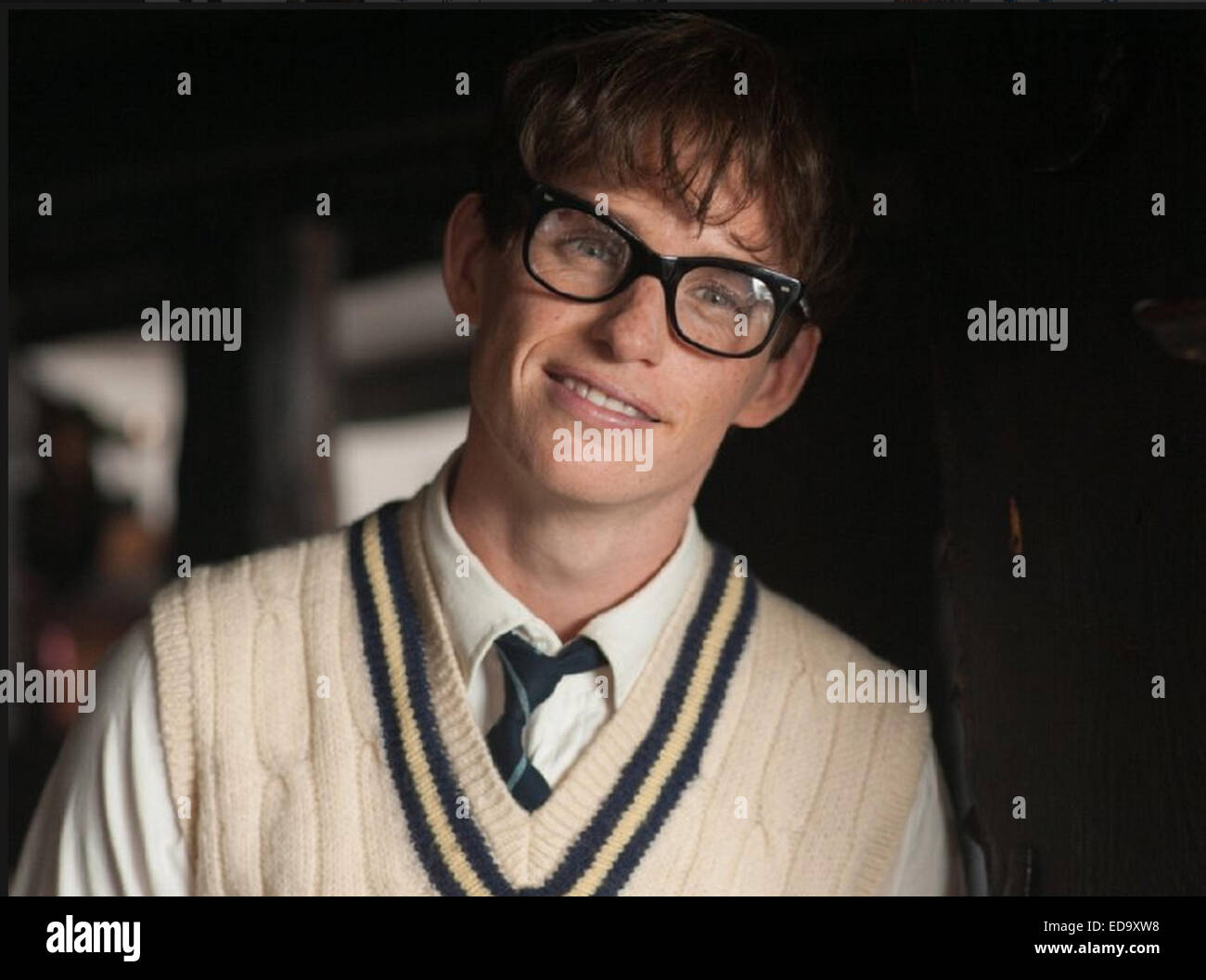 THEORY OF EVERYTHING 2014 Working Title Films mit Eddie Redmayne Stockfoto