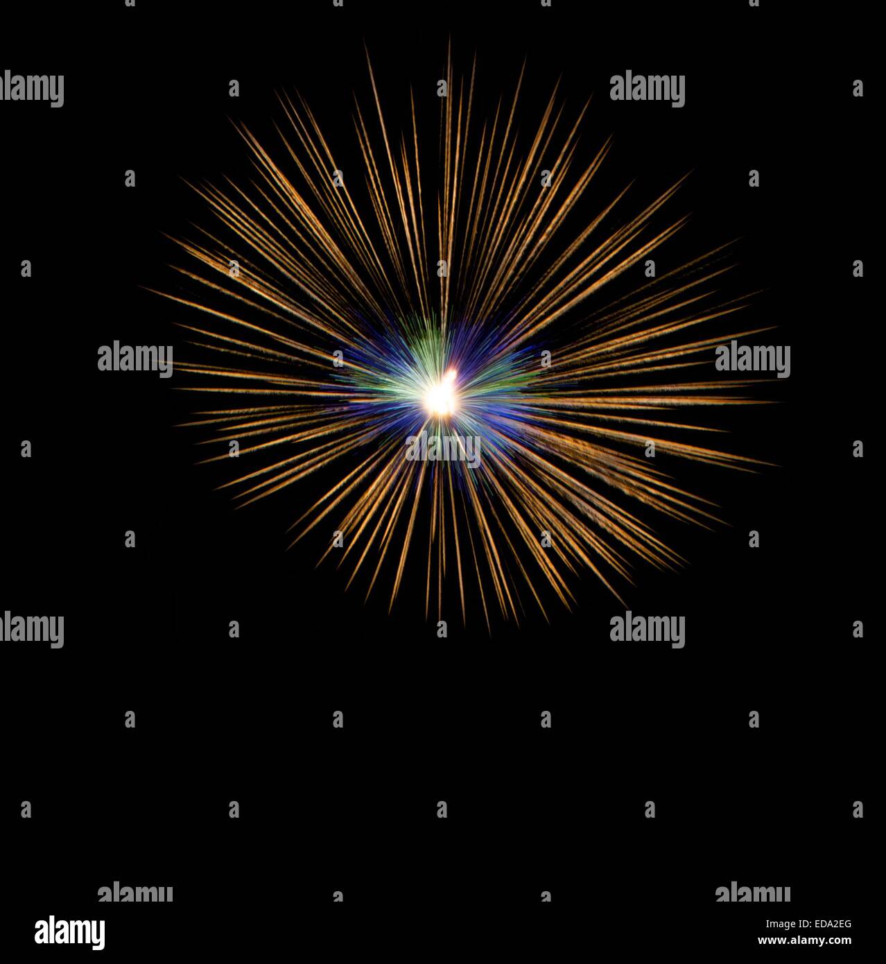 Buntes Feuerwerk Stockfoto