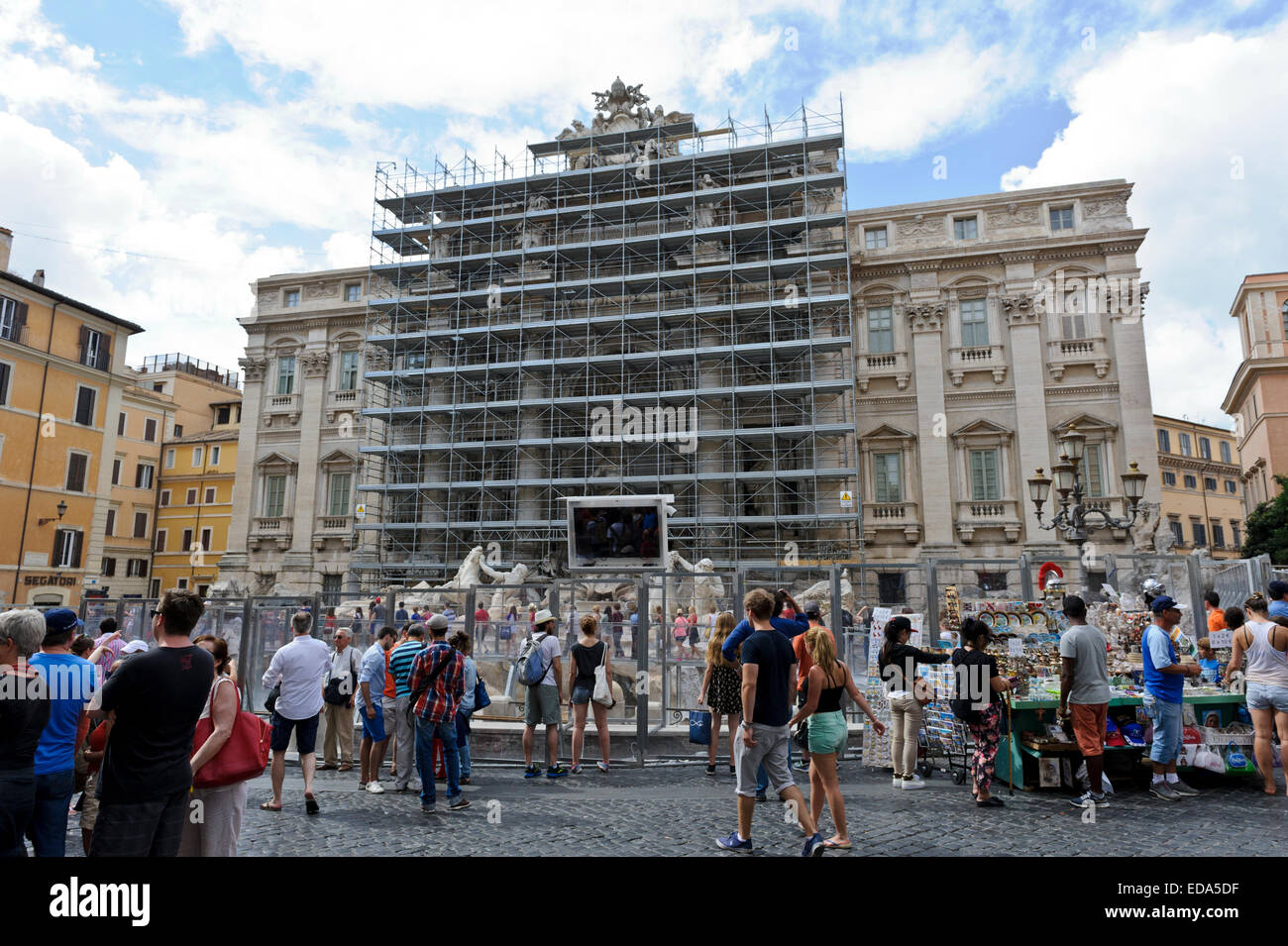 Der Trevibrunnen restauriert, Rom, Italien. Stockfoto