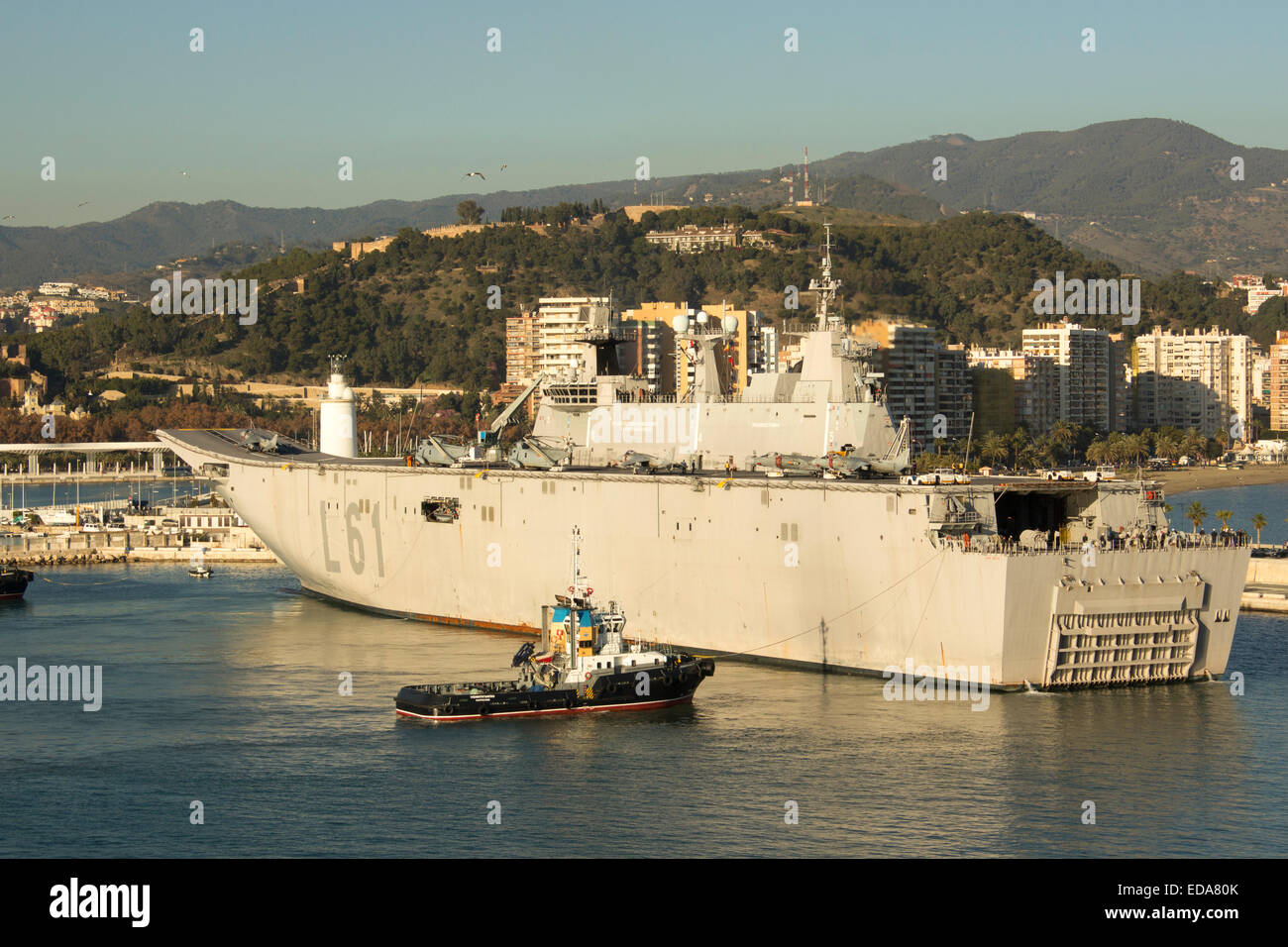 Juan Carlos I L61 Mehrzweck amphibischer Angriff Schiff Flugzeugträger der spanischen Marine Stockfoto