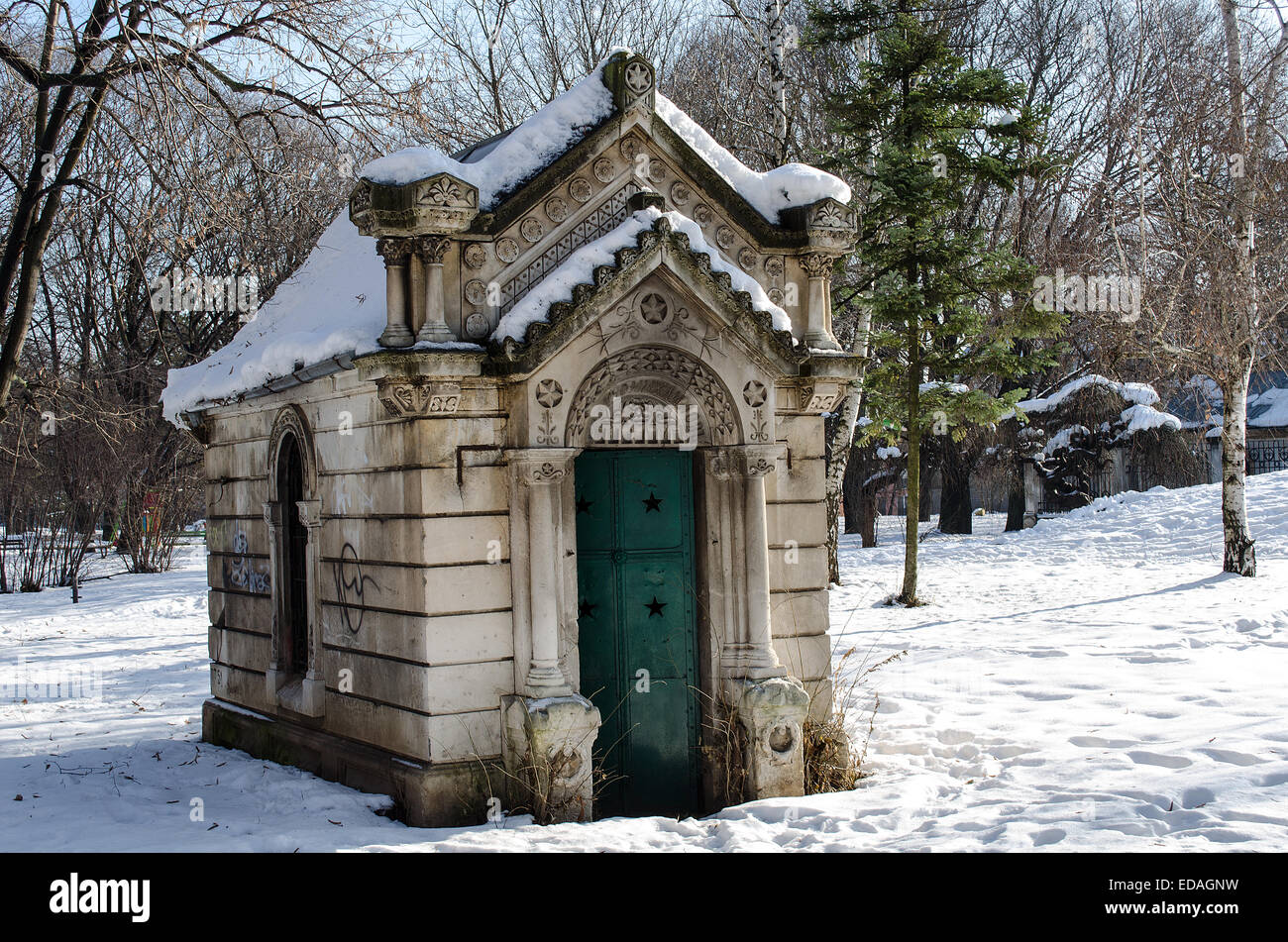 Kleines Mausoleum in einem historischen Ivancho Michajlow Rousse Bulgarien Stockfoto