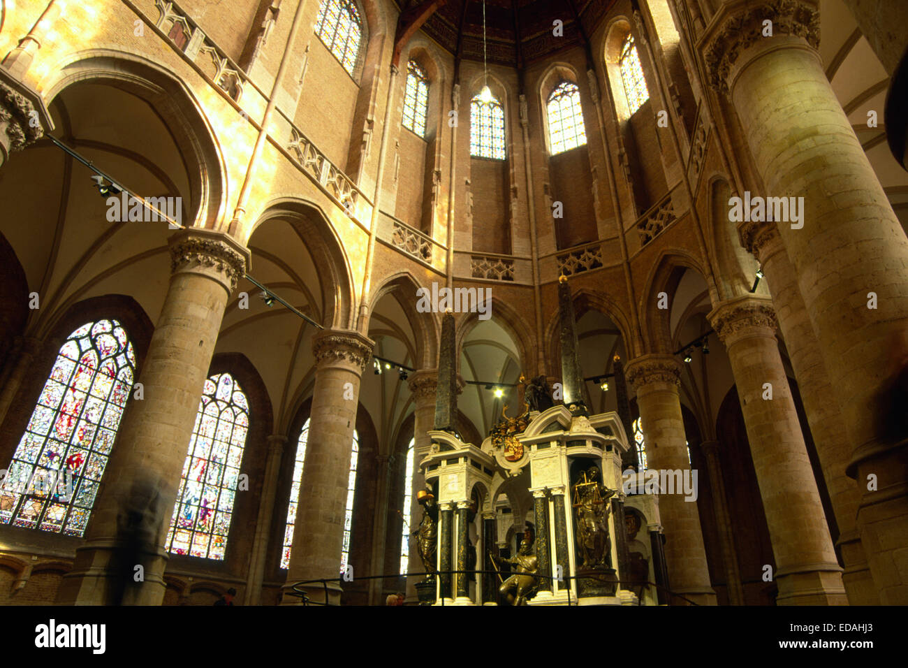 Niederlande, Delft, Nieuwe Kerk, Mausoleum von Prinz Wilhelm von Oranien Stockfoto