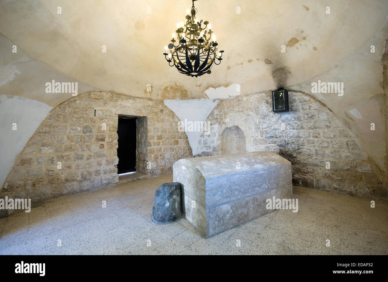 Das Grab des Patriarchen Joseph in Nablus. Joseph ist der Sohn von Jacob. Er liegt hier begraben, mit seine beiden Söhne Manasse und Ephraim Stockfoto