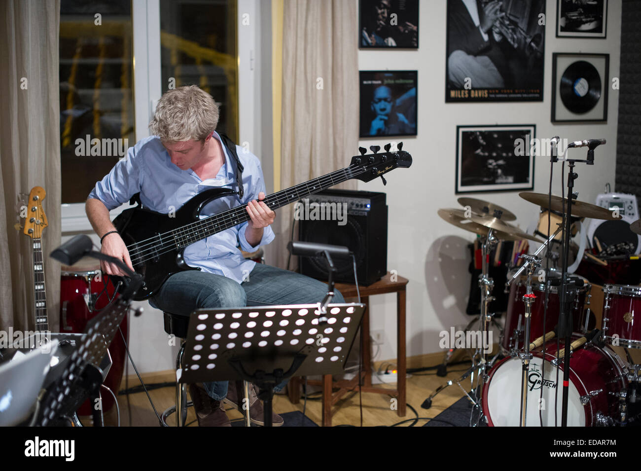 Jazz-Bassist/Komponist, Schauspieler Kyle Eastwood Stockfoto