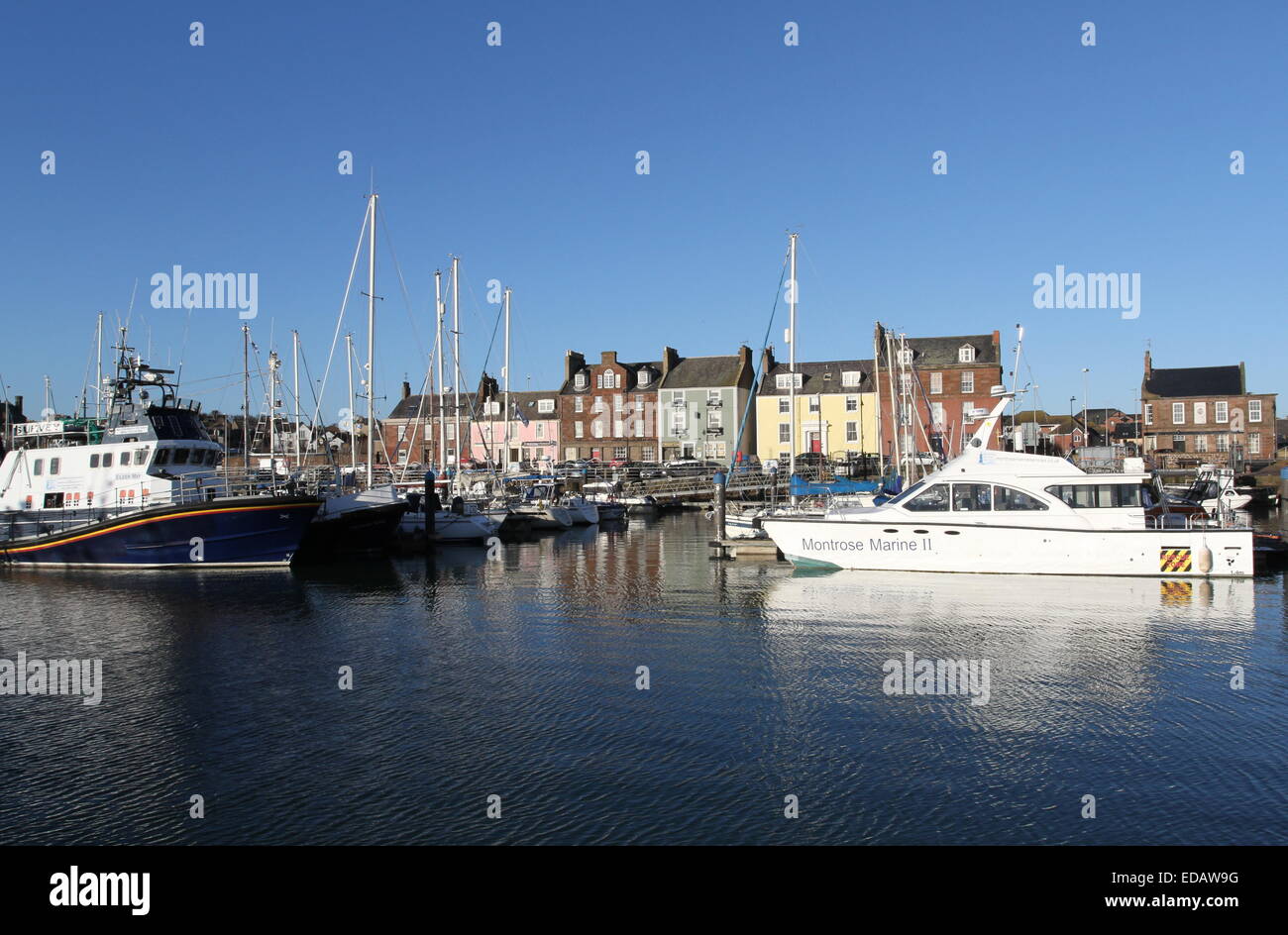 Hafen von arbroath Angus Schottland Januar 2015 Stockfoto