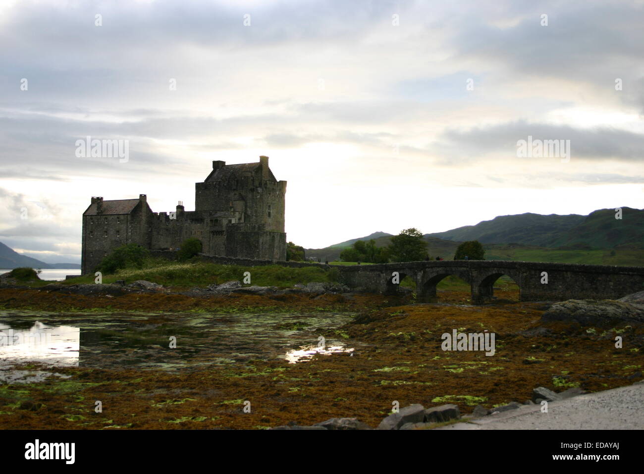 Loch Duich und Eilean Donan castle Stockfoto