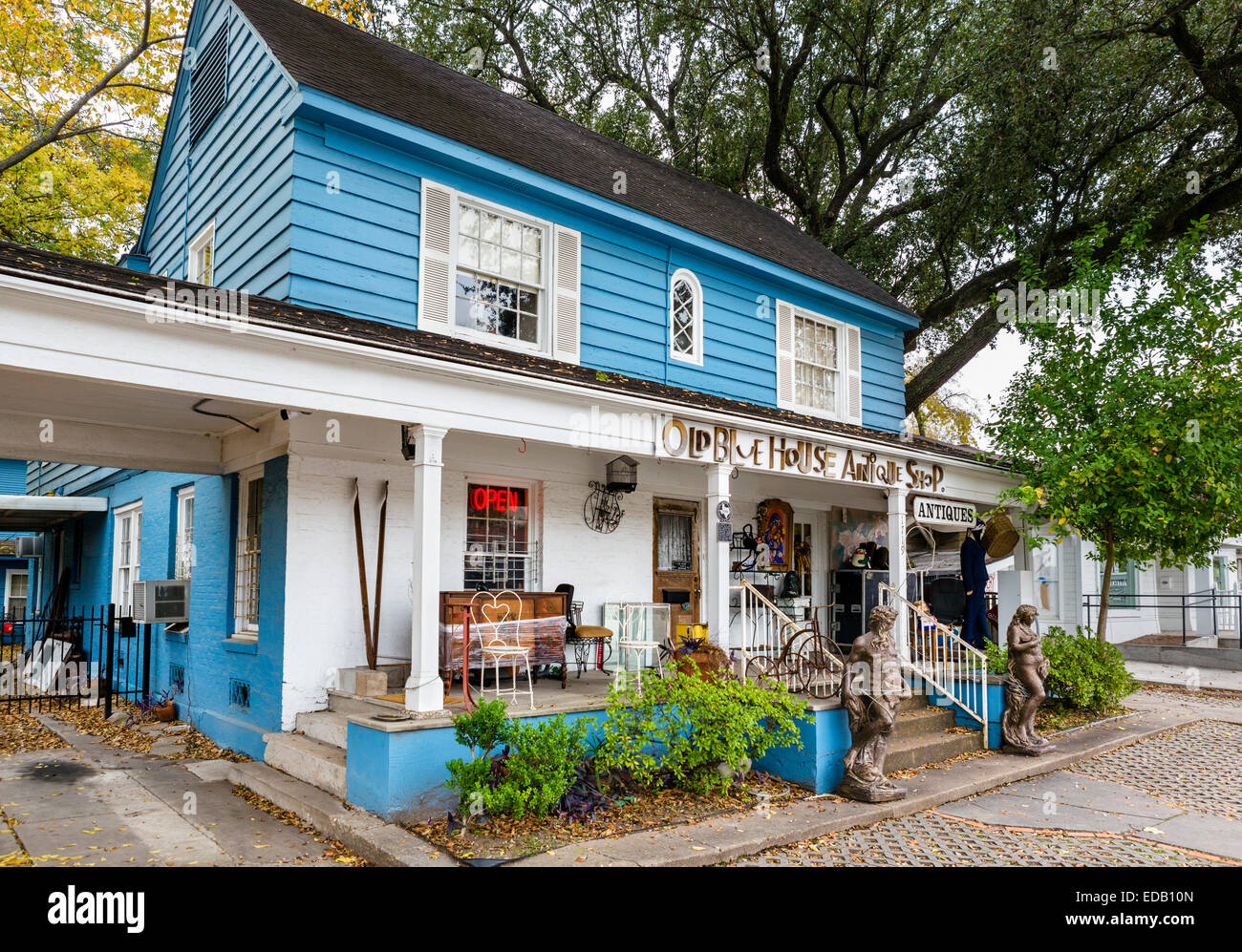 Alt antik Shop auf Westheimer Road in den Montrose Bezirk von Houston, Texas, USA Stockfoto