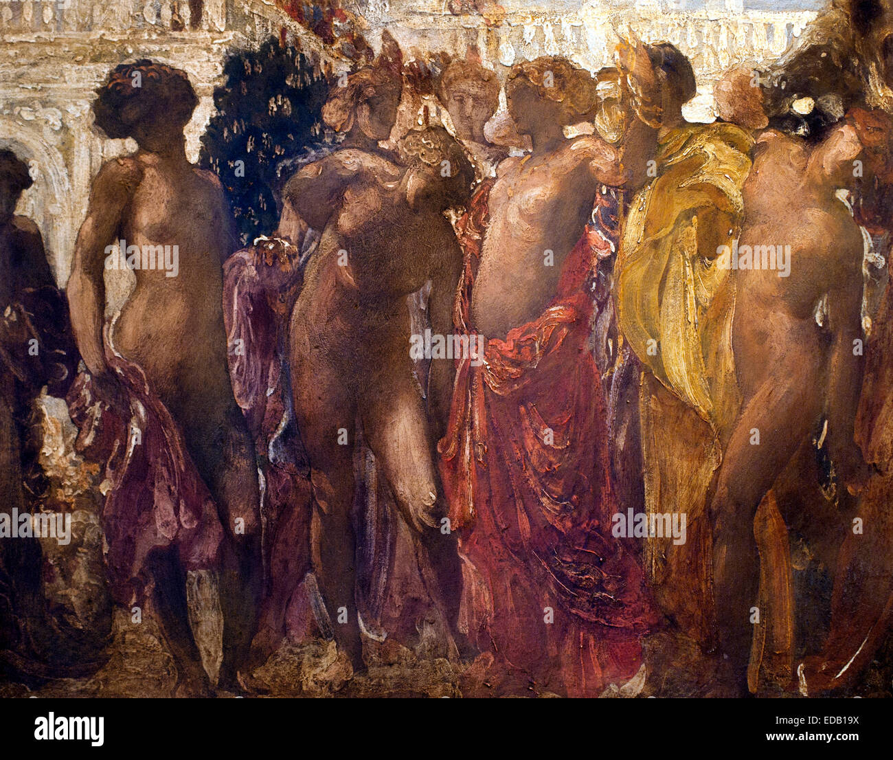 Die Domus Aurea von Adolfo de Carolis 1874-1928 Italien Italien ( Villa erbaut vom Kaiser Nero im Herzen des antiken Rom ) Stockfoto