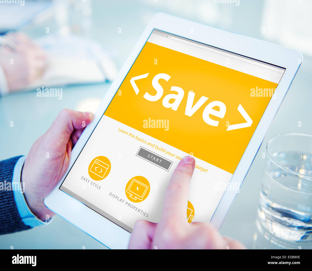 Sparen Sie Geld-Banking sparen Accounting-Business-Konzept Stockfoto