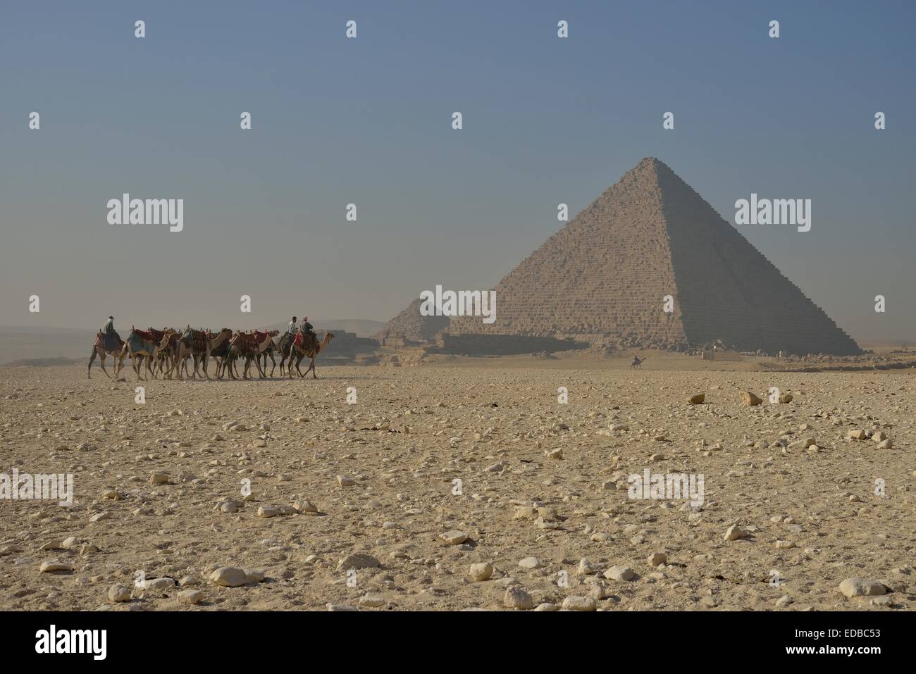 Pyramide des Mykerinos, Giza, Ägypten Stockfoto