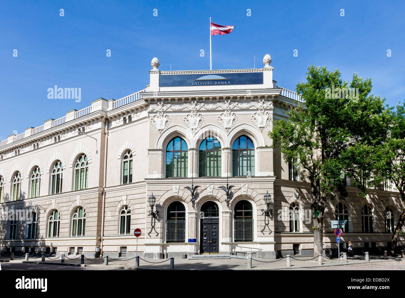 Lettische Zentralbank, national Bank, Latvijas Banka, Riga, Lettland Stockfoto